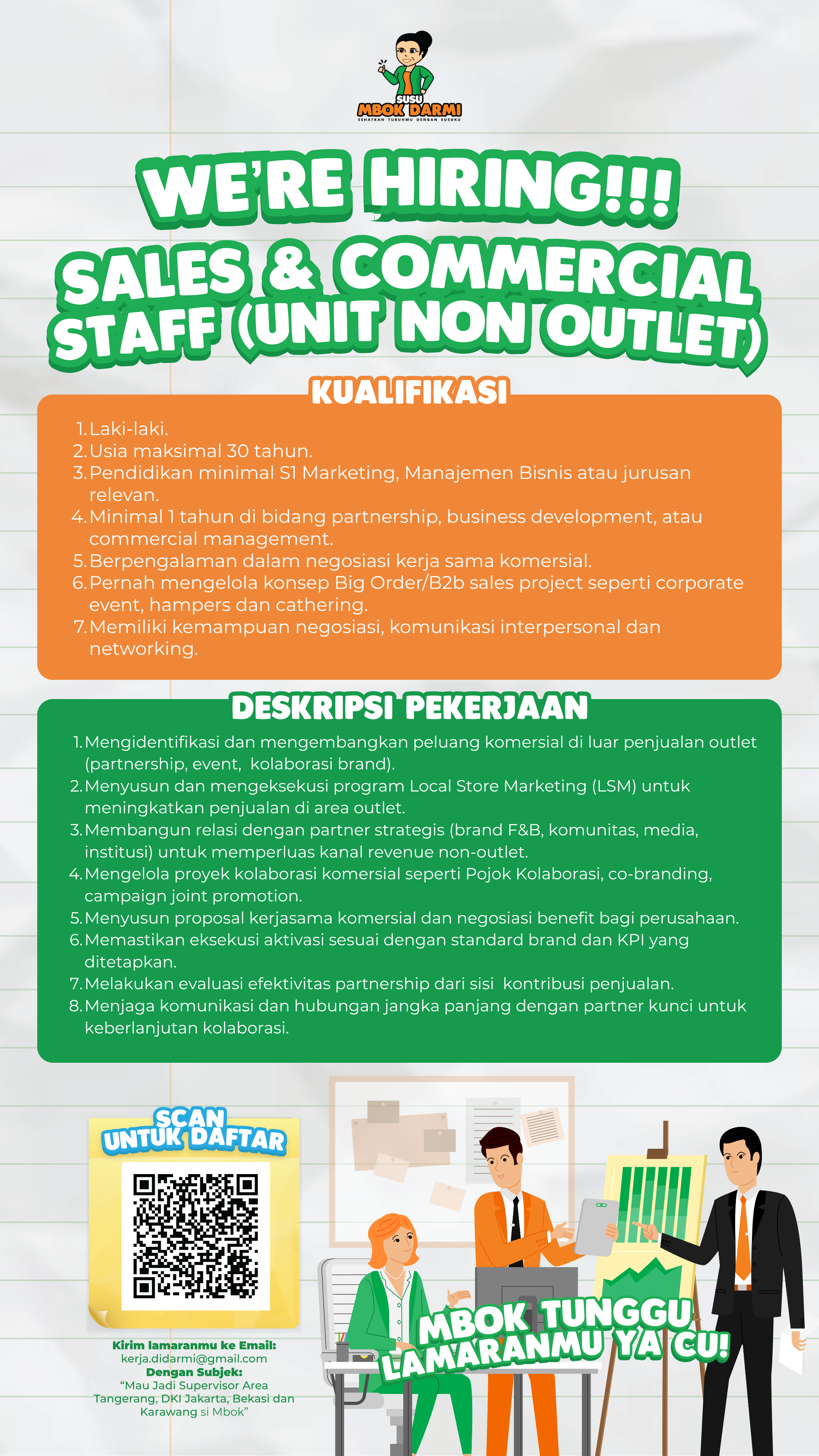 SALES & COMMERCIAL STAFF (UNIT NON OUTLET)
