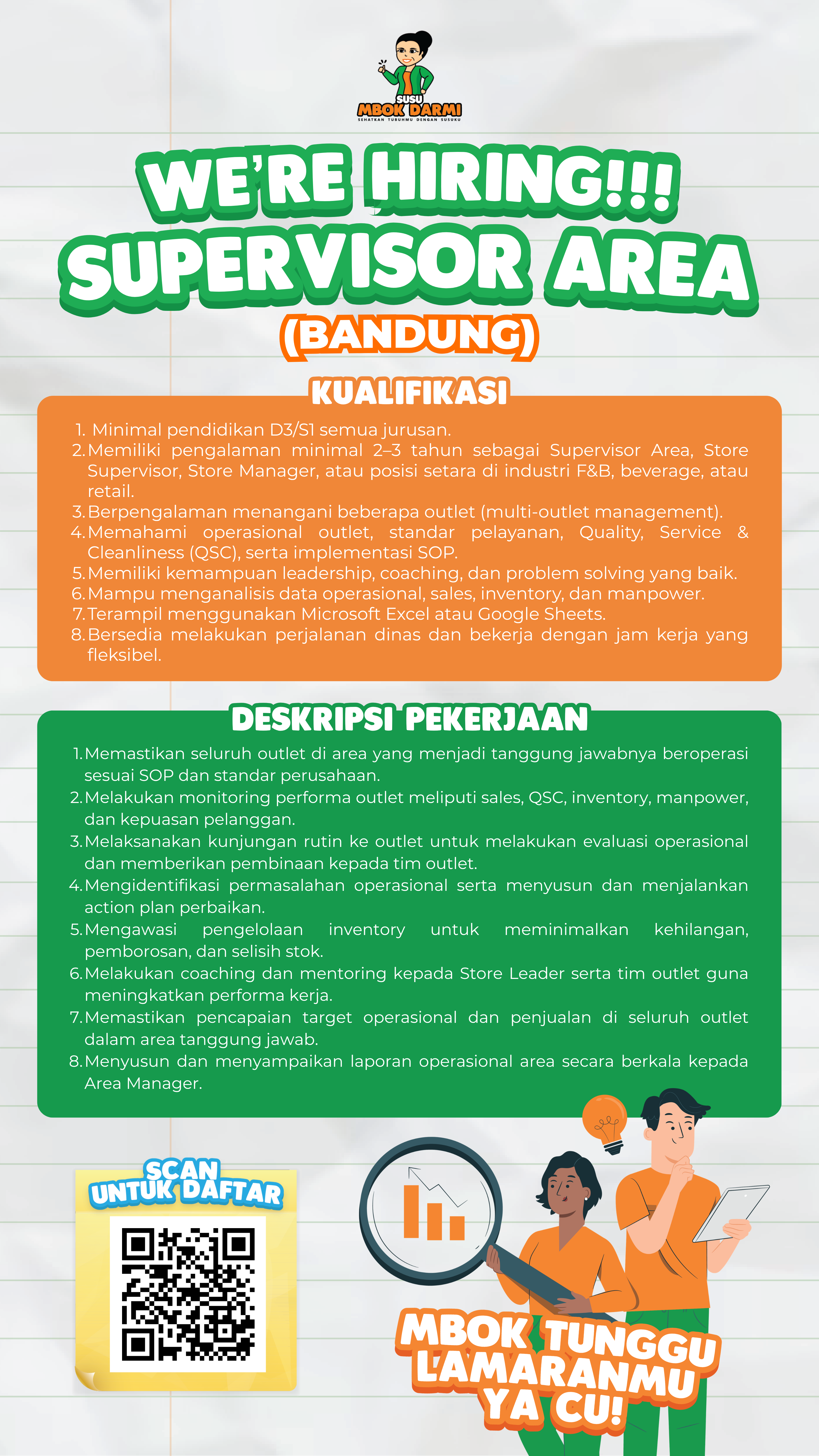 Supervisor Area Bandung